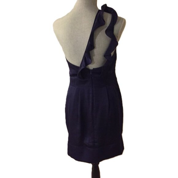bcbgeneration black one shoulder dress Pre-owned BCBG MaxAzria Liv One-Shoulder Dress – Sabrina's Closet